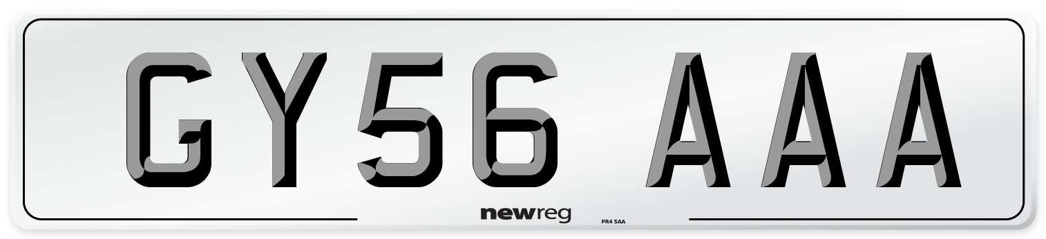 GY56 AAA Number Plate from New Reg